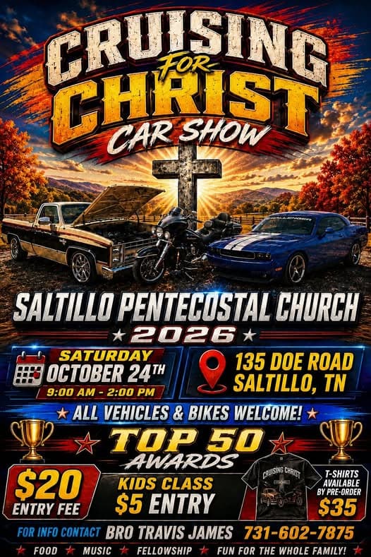 Saltillo Pentecostal Church Cruising for Christ Car Show
