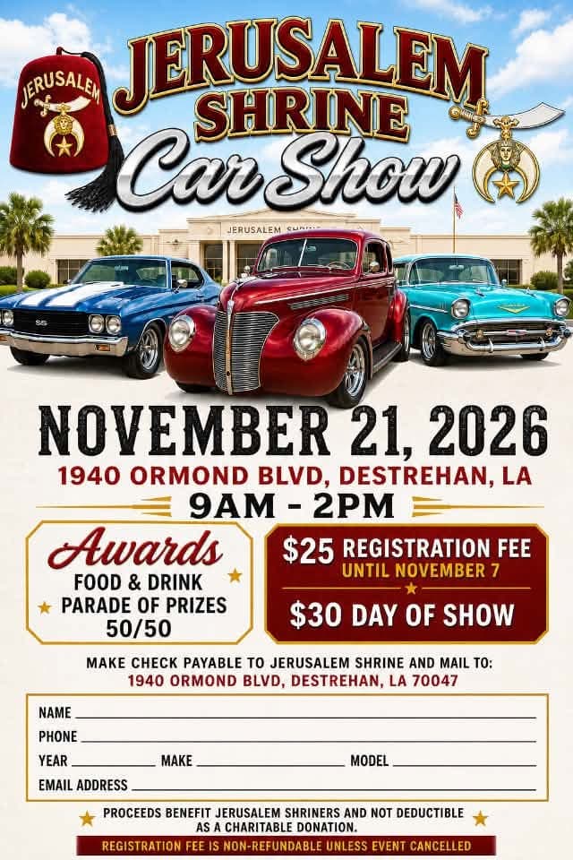 Jerusalem Shrine Car Show