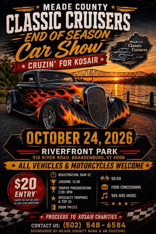 Meade County Classic Cruisers End of Season Car Show