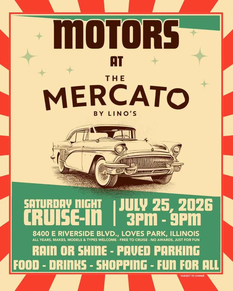 Motors at the Mercato by Lino’s Cruise-In