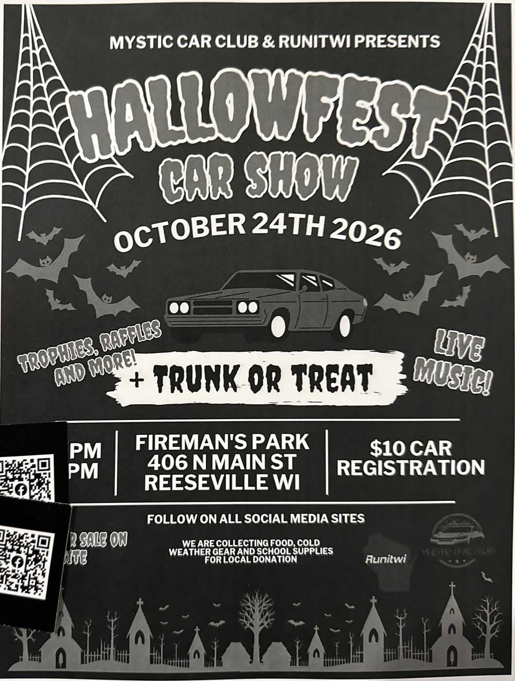Mystic Car Club & Runitwi Hallowfest Car Show