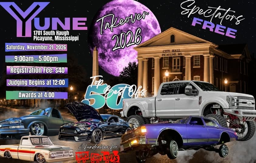 Picayune City Hall Takeover 2026 Car Show