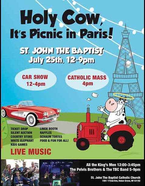 St. John the Baptist Picnic in Paris Car Show