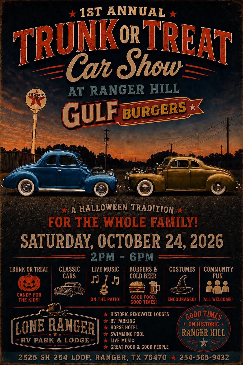 1st Annual Trunk or Treat Car Show at Ranger Hill
