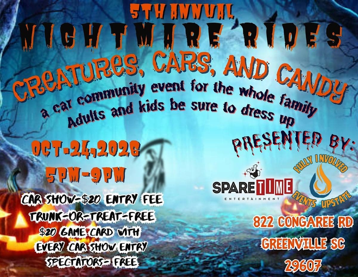 5th Annual Night Mare Rides: Creatures, Cars, and Candy