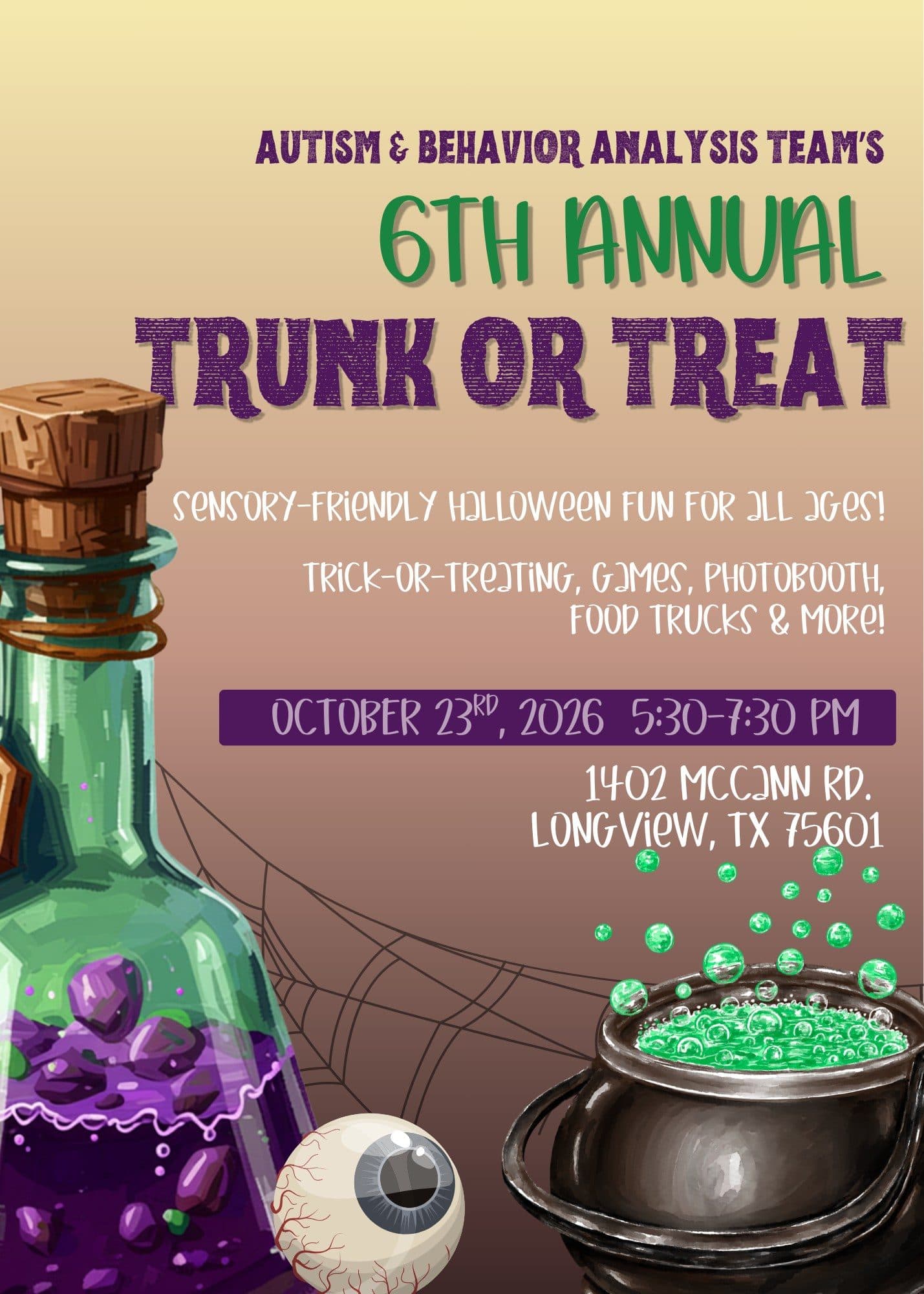 Autism & Behavior Analysis Team’s 6th Annual Trunk or Treat