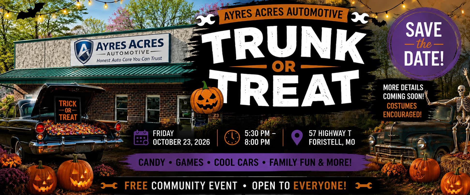 Ayres Acres Automotive Trunk or Treat