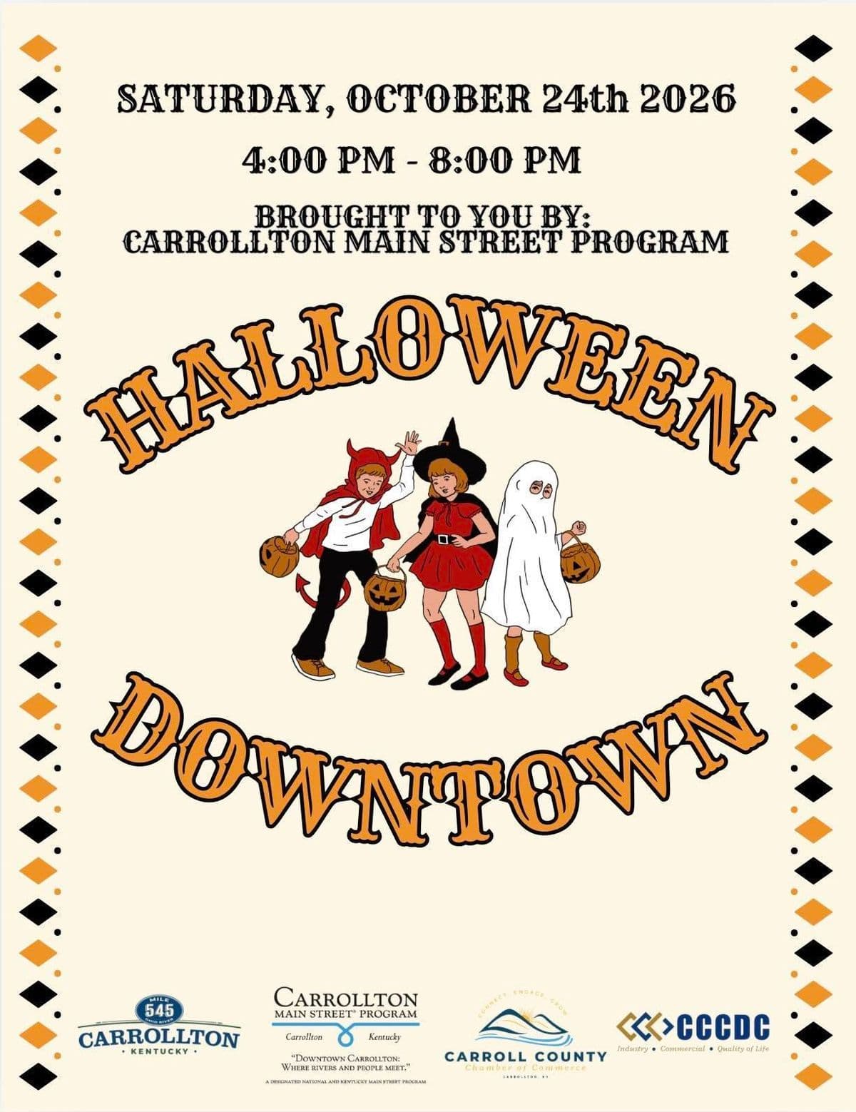 Carrollton Main Street Program Halloween Downtown