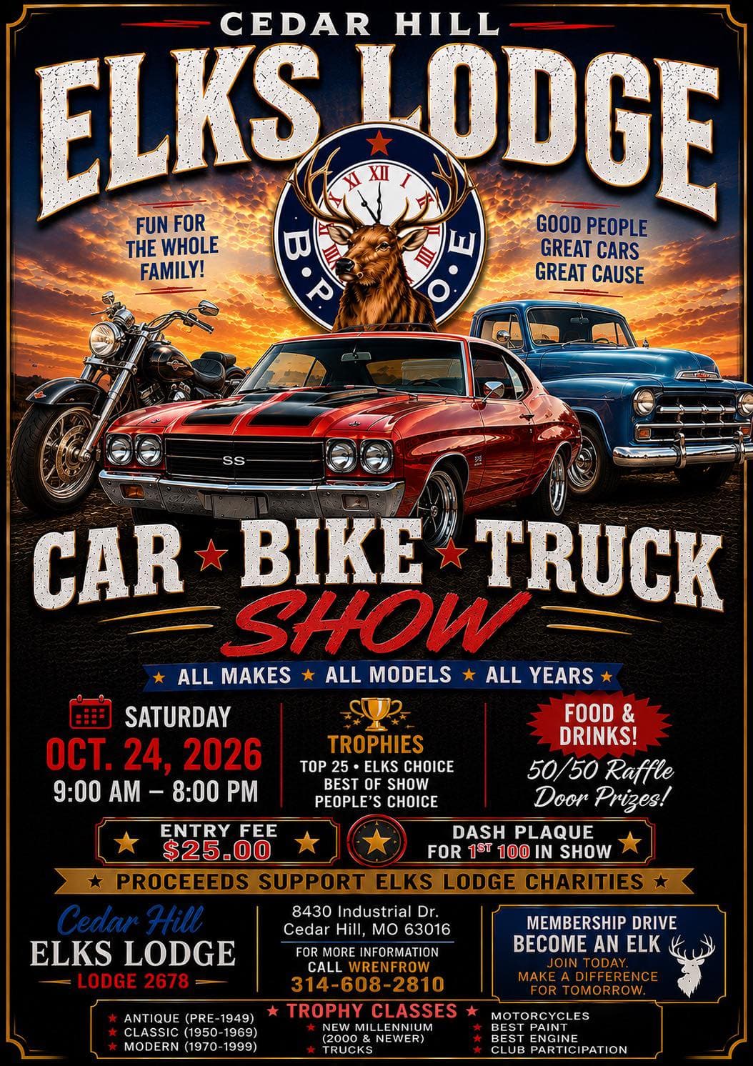 Cedar Hill Elks Lodge Car Show
