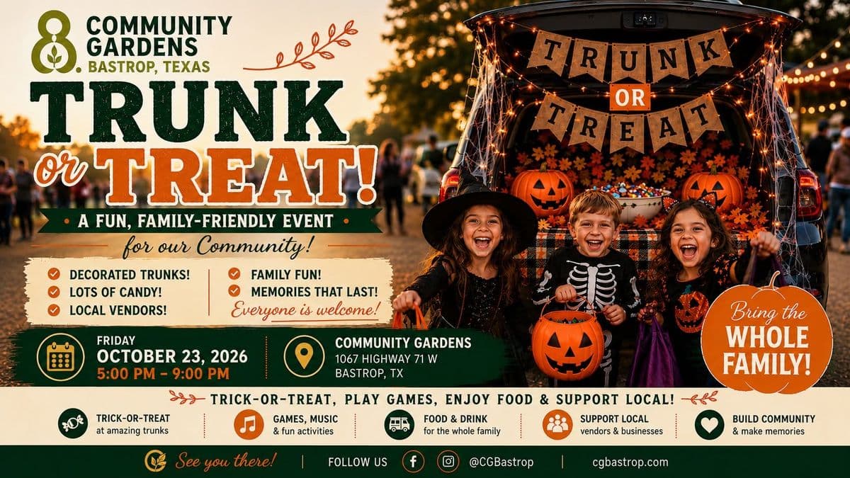Community Gardens Trunk or Treat