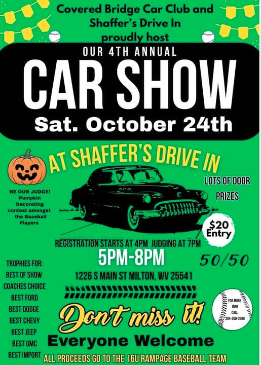 Covered Bridge Car Club 4th Annual Car Show