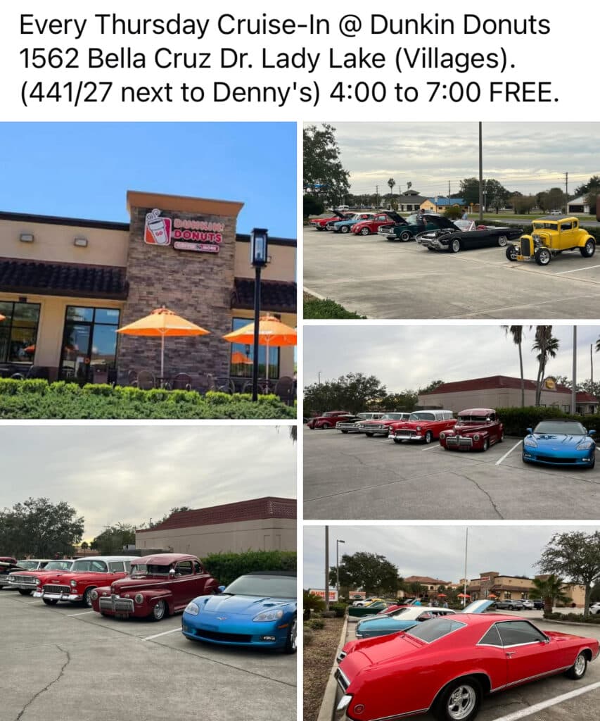 Every Thursday Cruise-In @ Dunkin Donuts