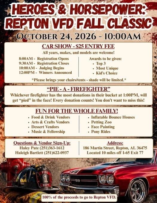 Heroes & Horsepower: Repton VFD Fall Classic