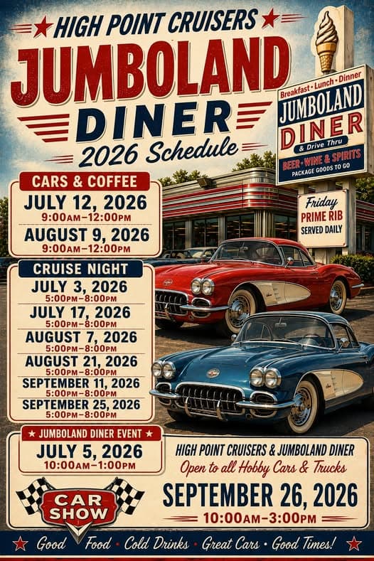 High Point Cruisers at Jumboland Diner