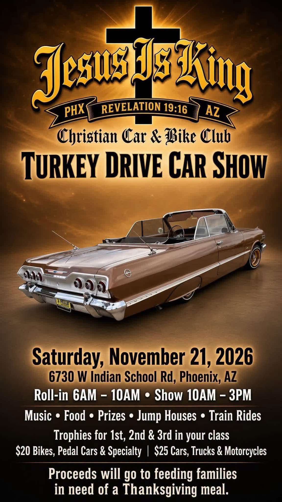 Jesus is King Turkey Drive Car Show