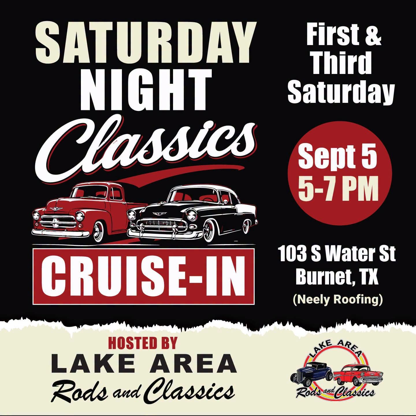 Lake Area Rods and Classics Saturday Night Classics Cruise-In