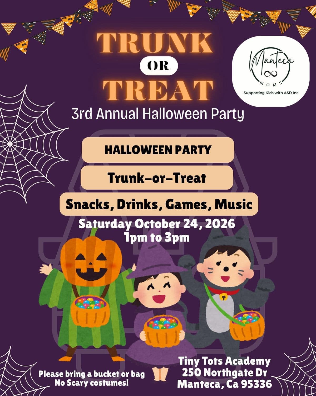 Manteca Moms Supporting Kids with ASD Inc. Trunk or Treat