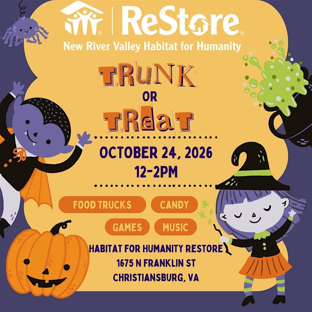 New River Valley Habitat for Humanity Trunk or Treat
