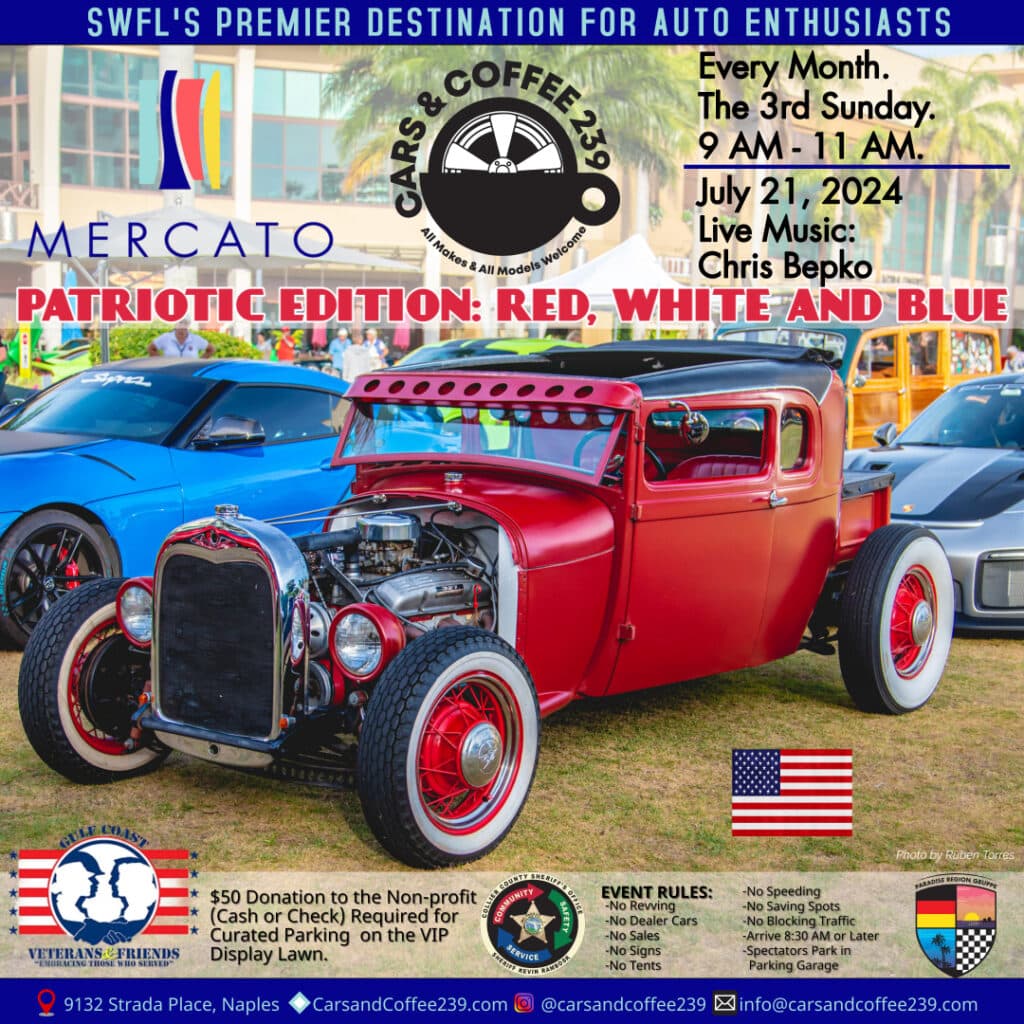 Patriotic Edition: Red, White and Blue Cars & Coffee
