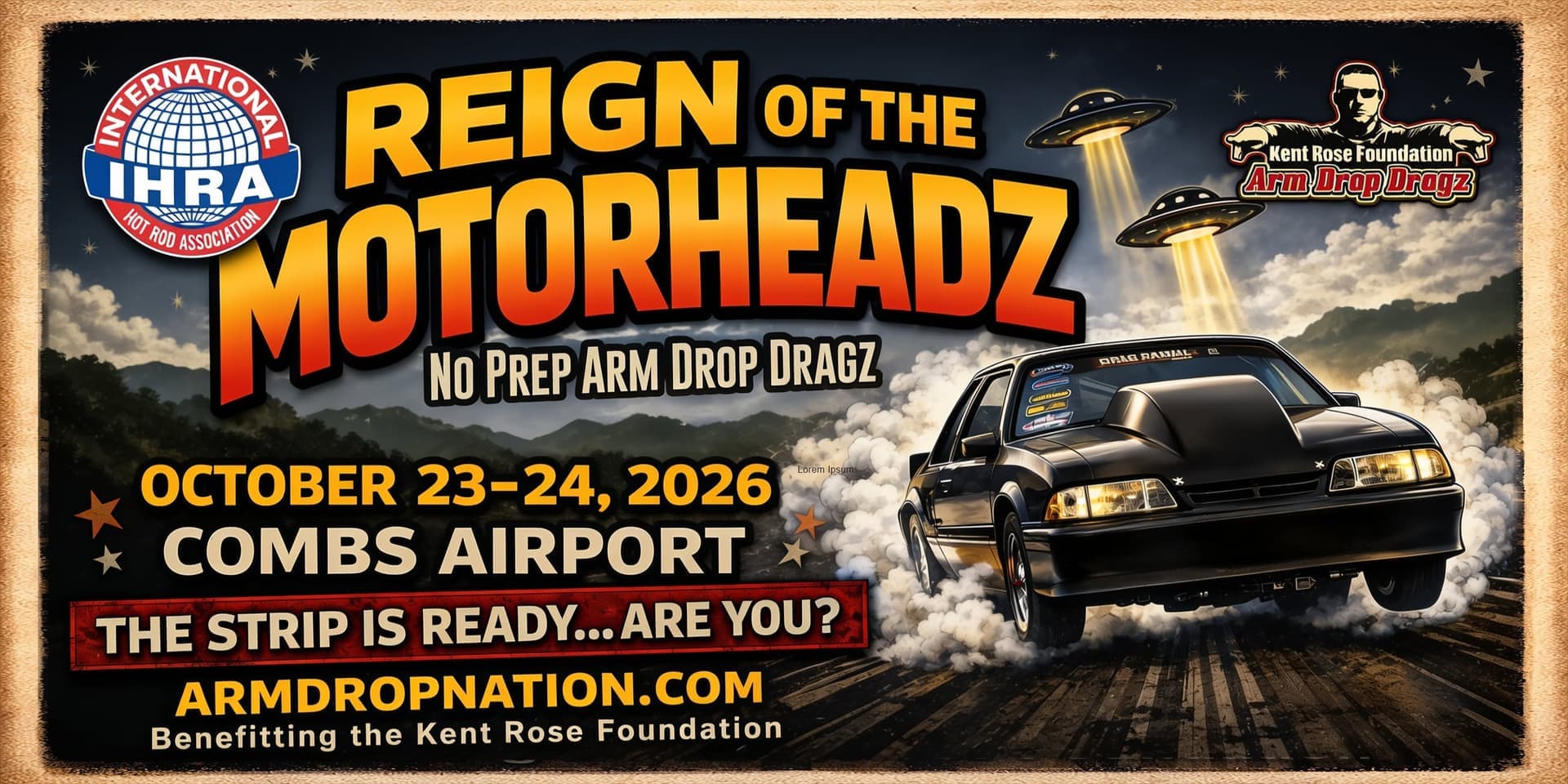 Reign of the Motorheadz No Prep Arm Drop Dragz