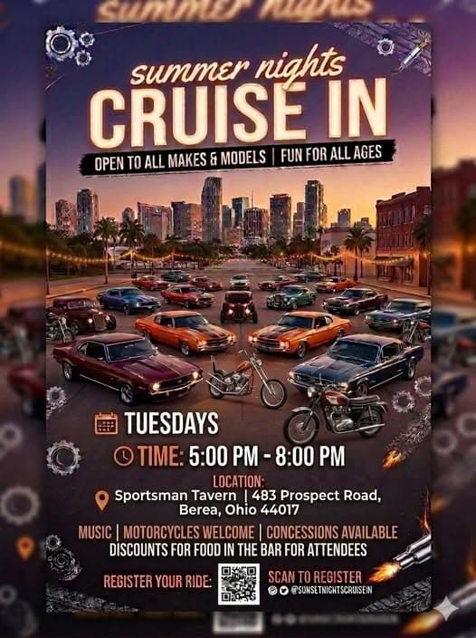 Sportsman Tavern Summer Nights Cruise in