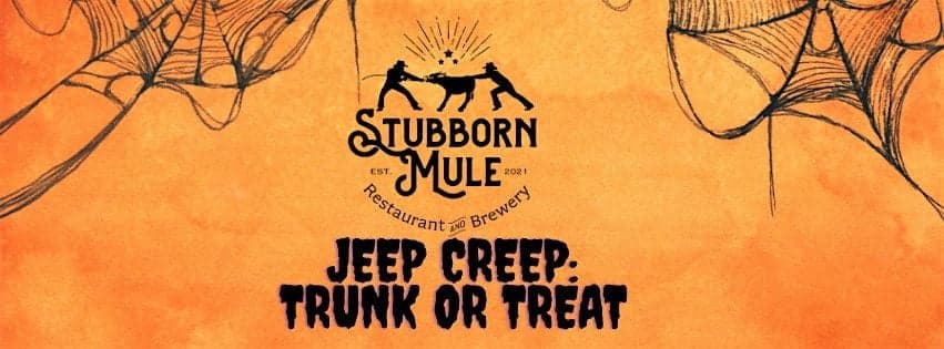 Stubborn Mule Restaurant & Brewery Jeep Creep: Trunk or Treat