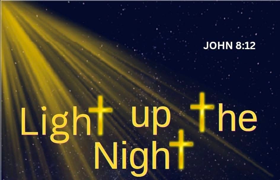 The Christian Church West Union Illinois Light up the Night