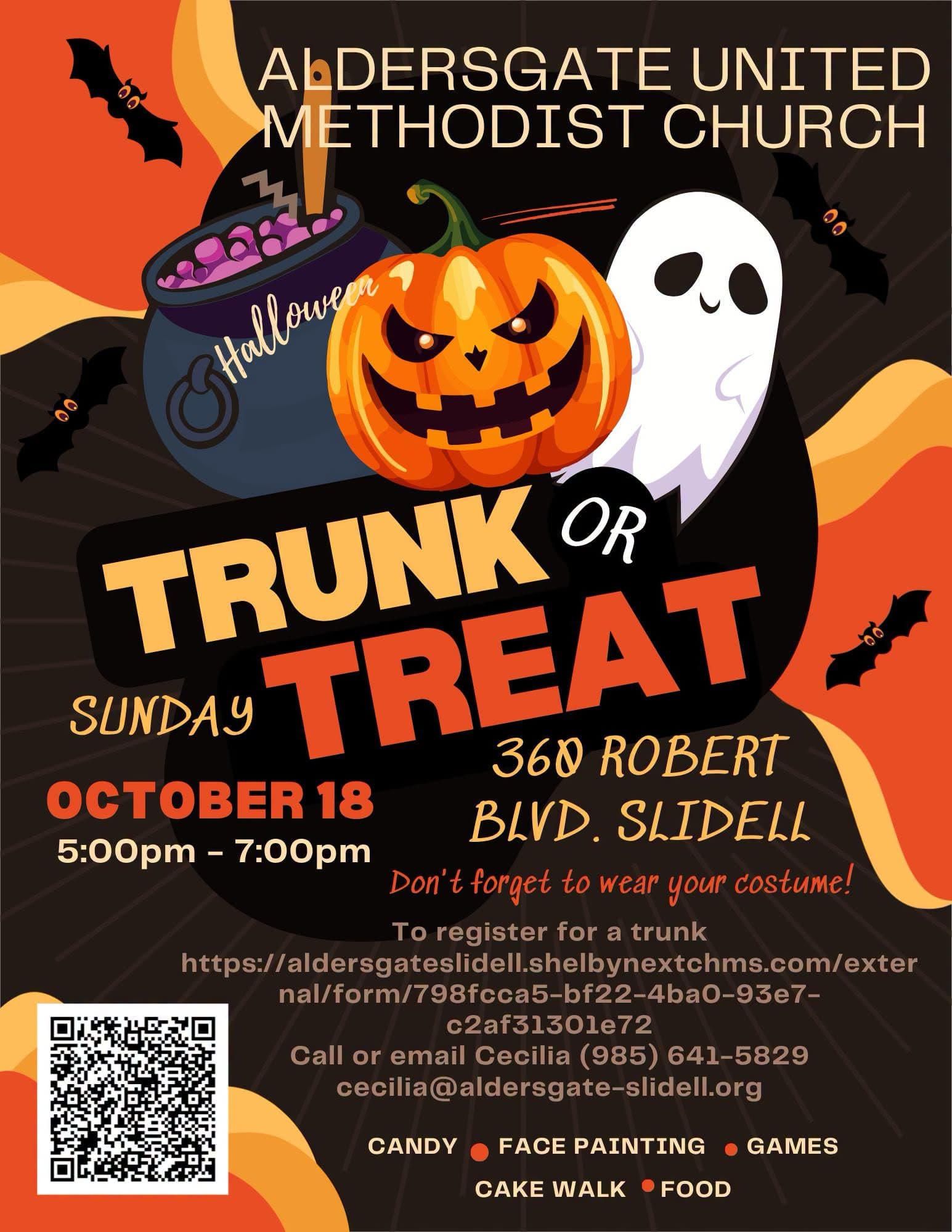 Trunk or Treat at Aldersgate United Methodist Church