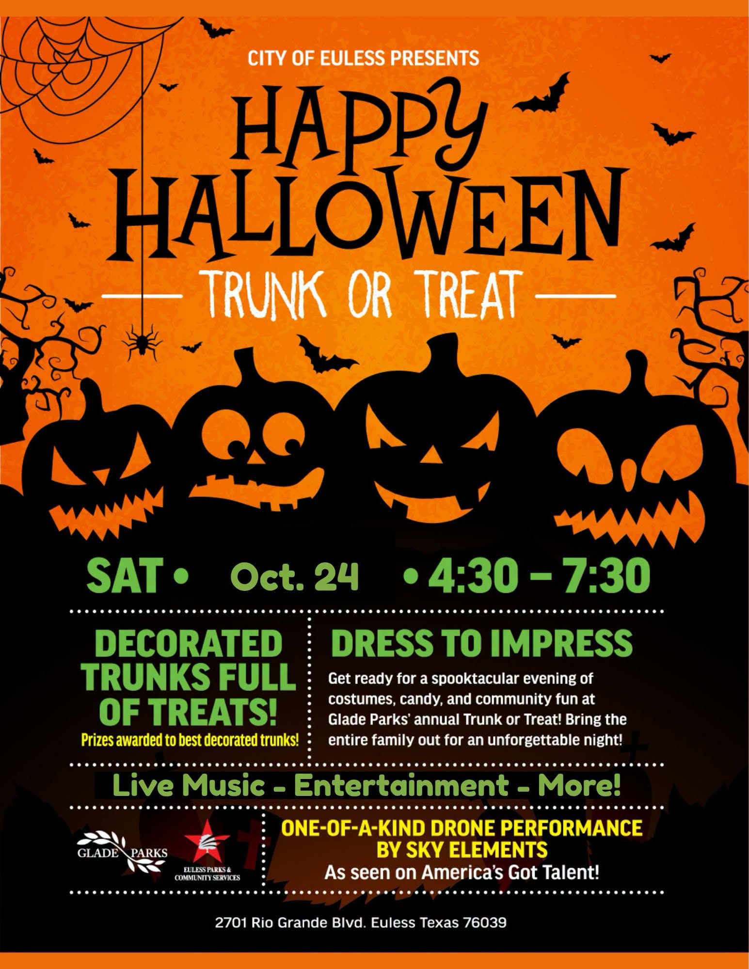 Trunk or Treat at Glade Parks