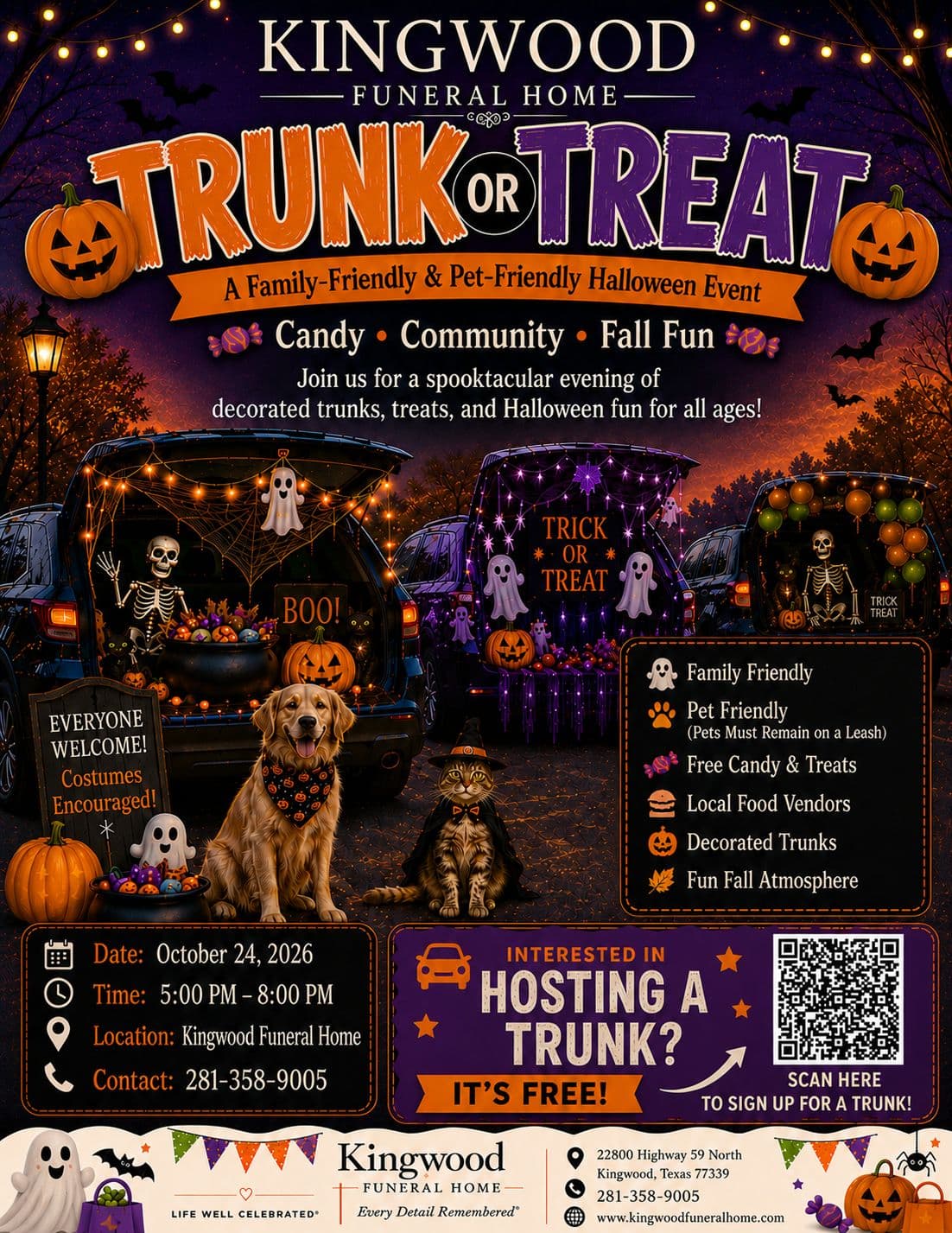 Trunk or Treat at Kingwood Funeral Home
