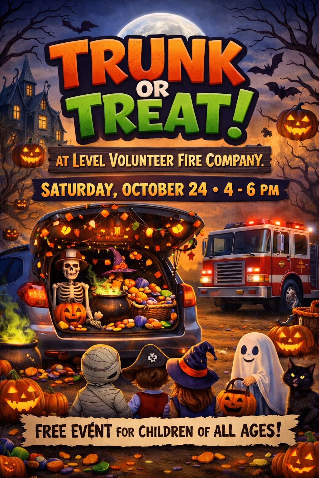 Trunk or Treat at Level Volunteer Fire Company
