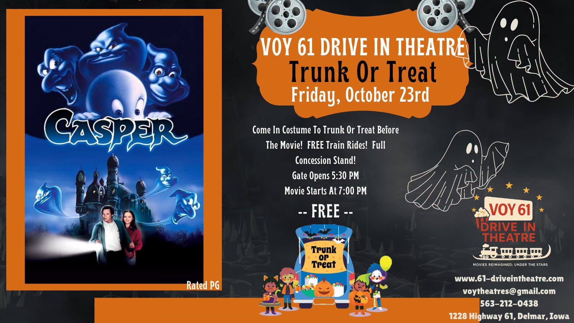 Trunk or Treat at the Voy 61 Drive in Theatre