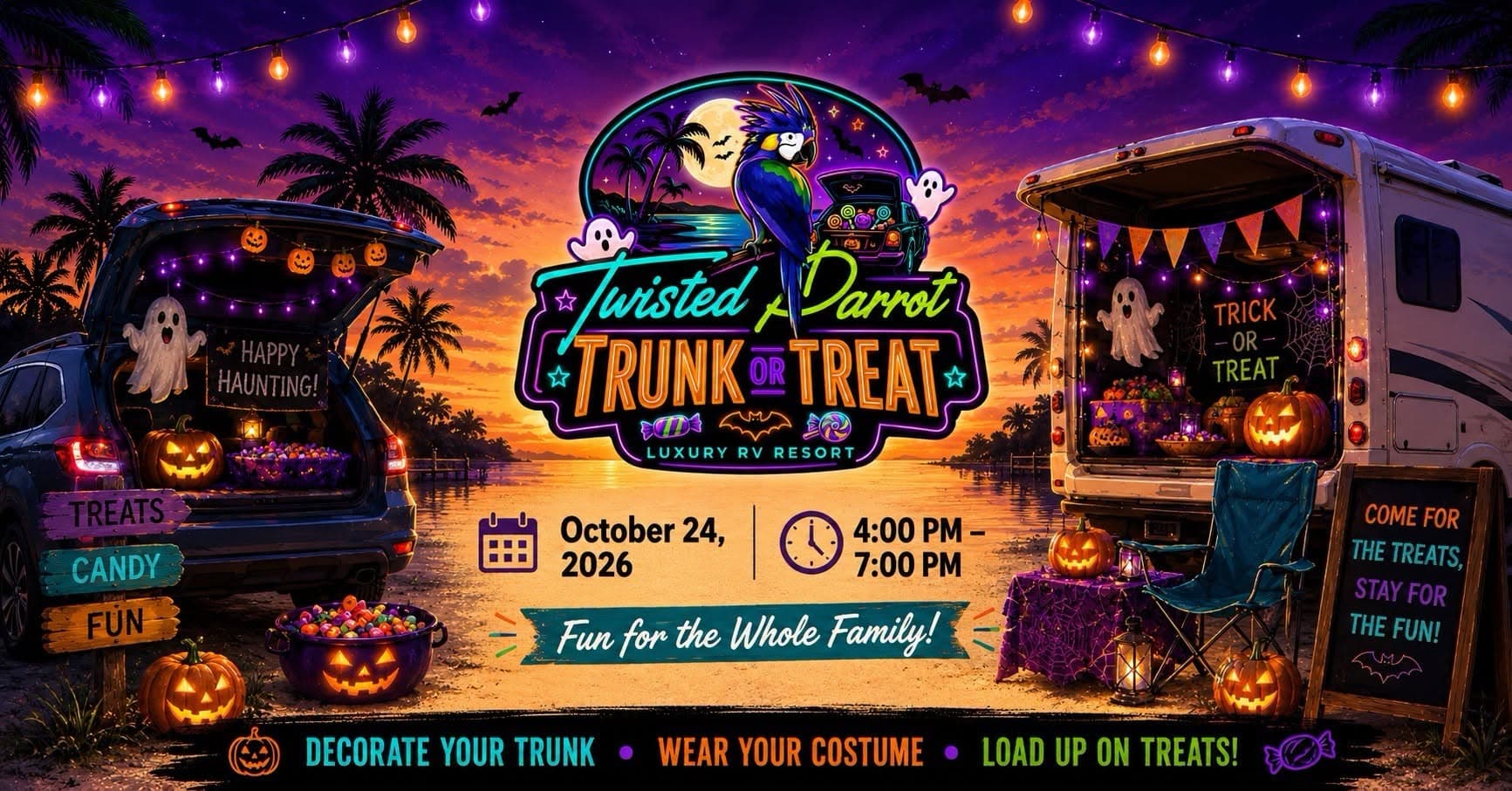 Twisted Parrot Trunk or Treat