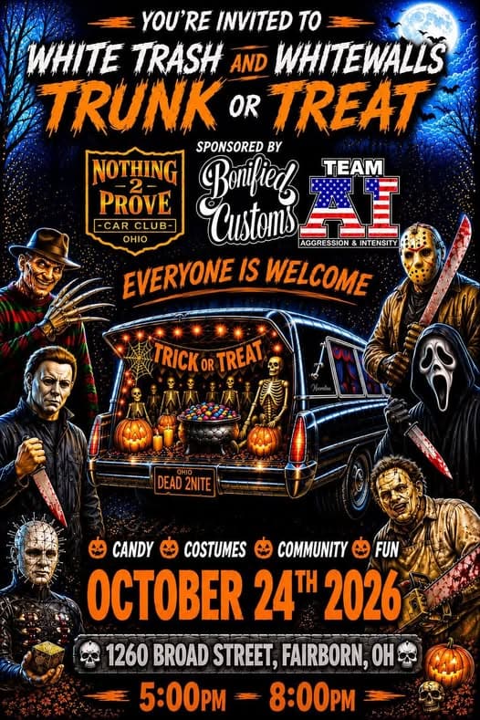 White Trash and Whitewalls Trunk or Treat