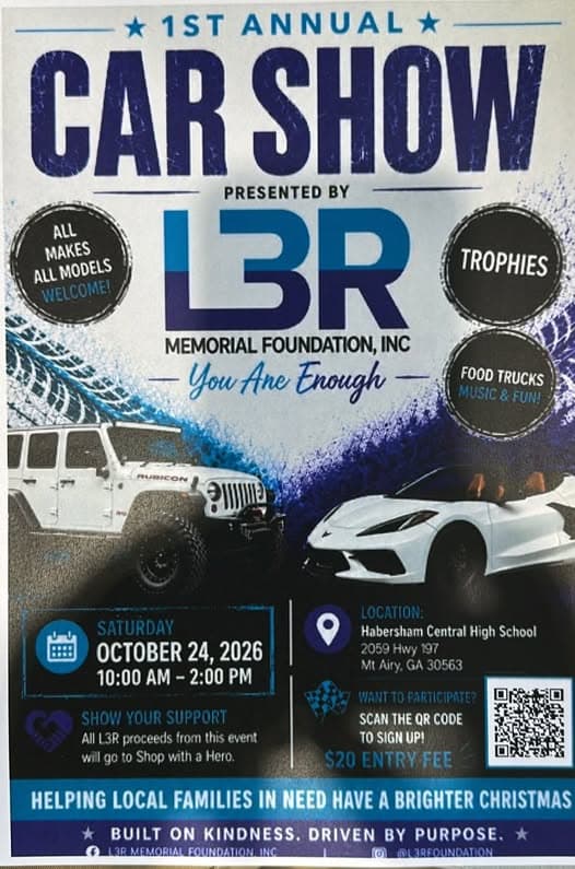 1st Annual L3R Memorial Foundation Car Show