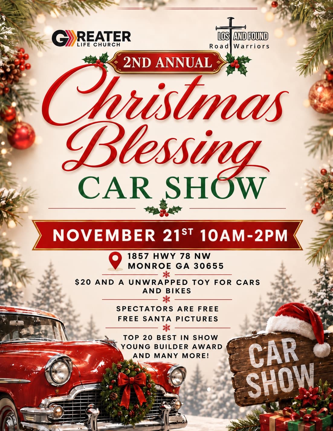 2nd Annual Christmas Blessing Car Show