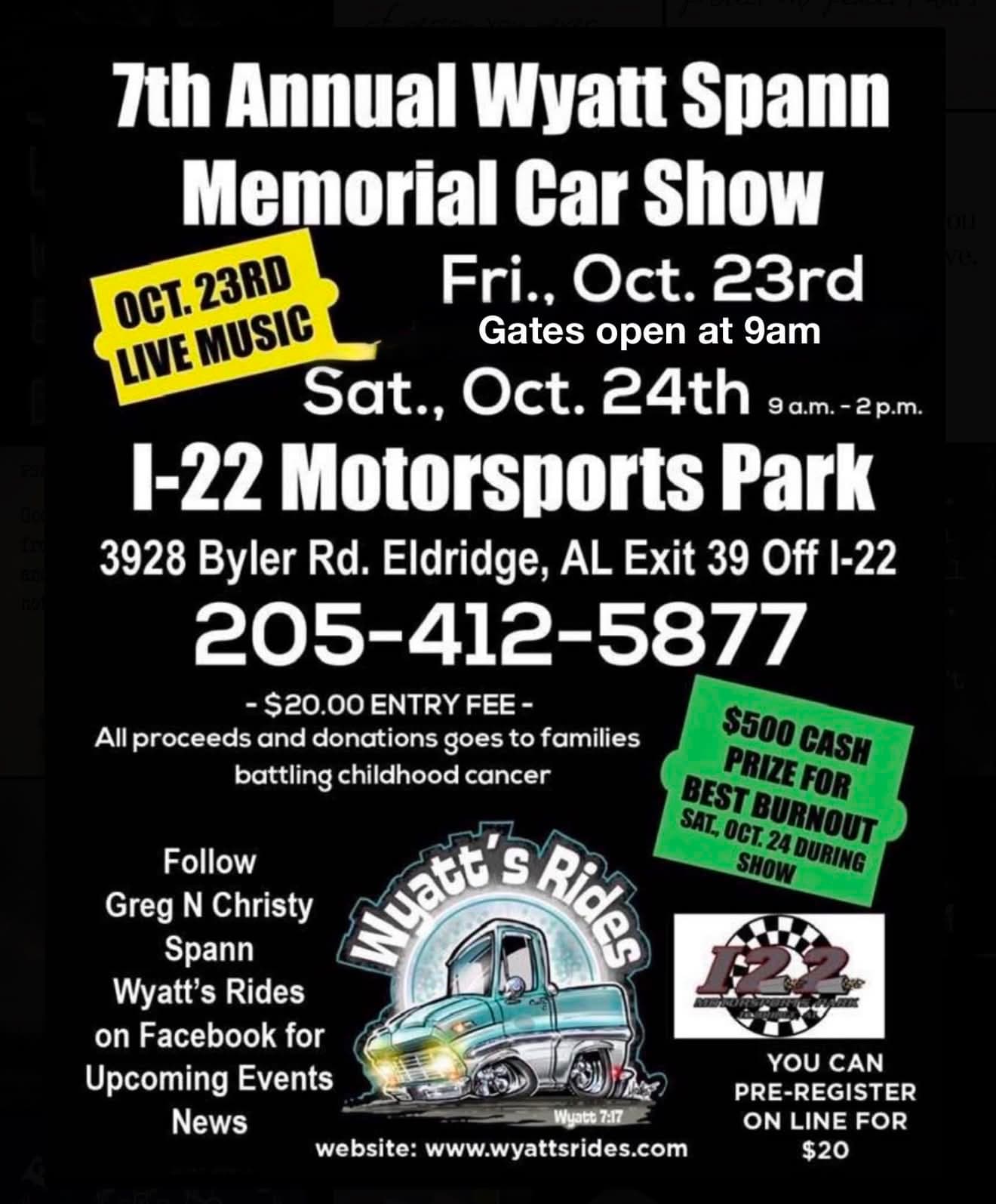 Wyatt Spann’s Memorial Car Show