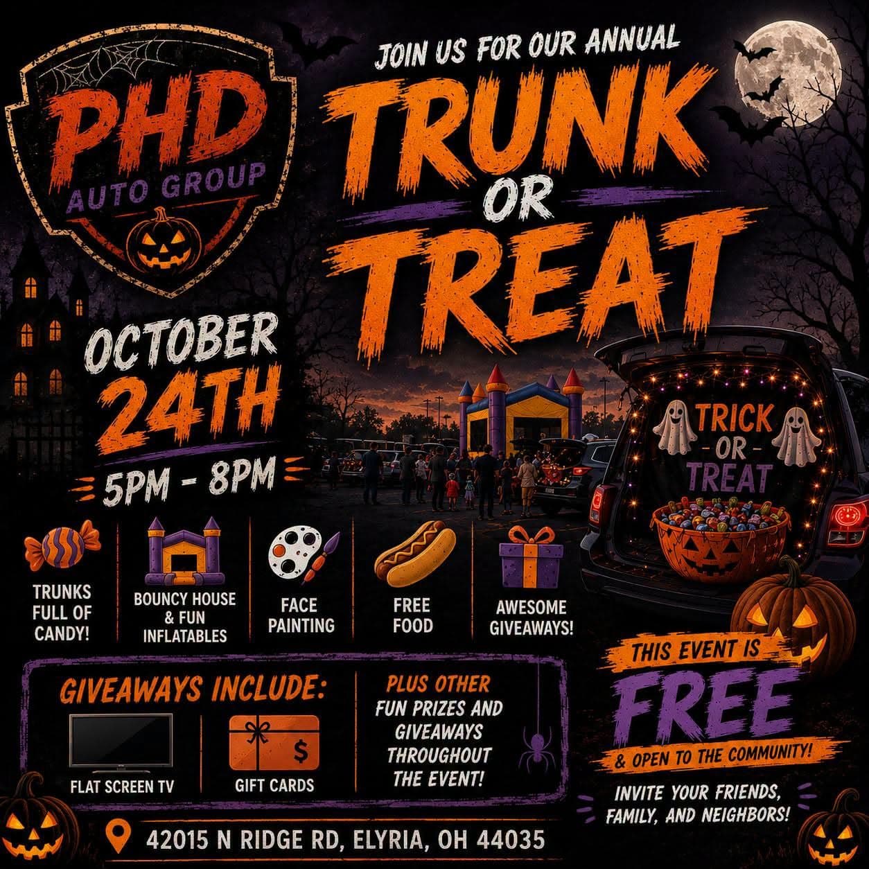 Annual PHD Auto Group Trunk or Treat