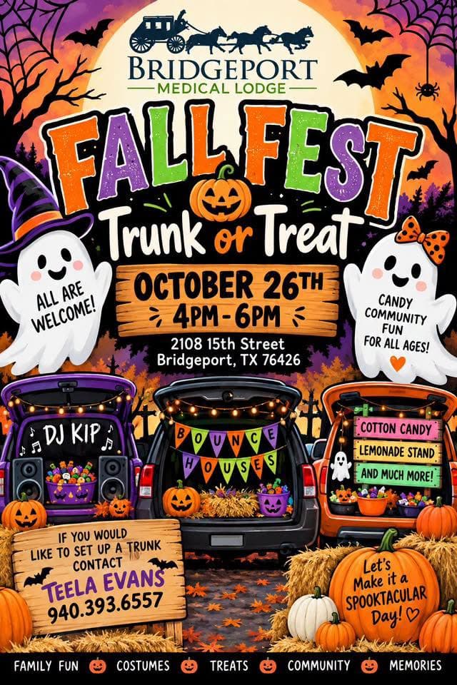 Bridgeport Medical Lodge Fall Fest Trunk or Treat