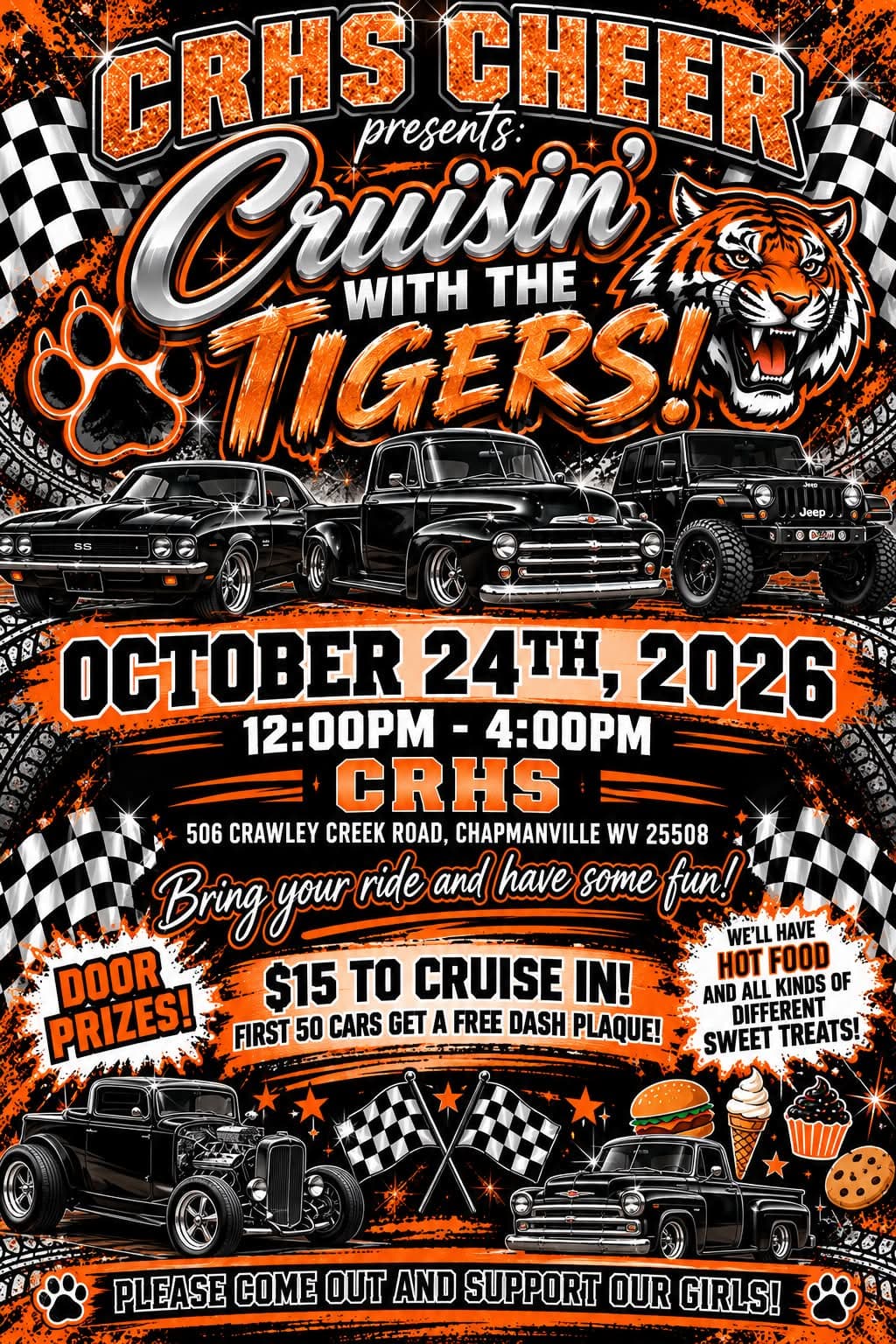 CRHS Cheer Cruisin’ with the Tigers