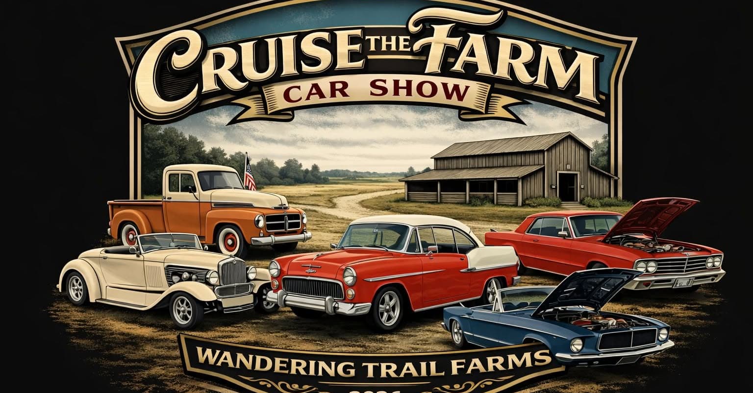 Cruise the Farm Car Show at Wandering Trail Farms