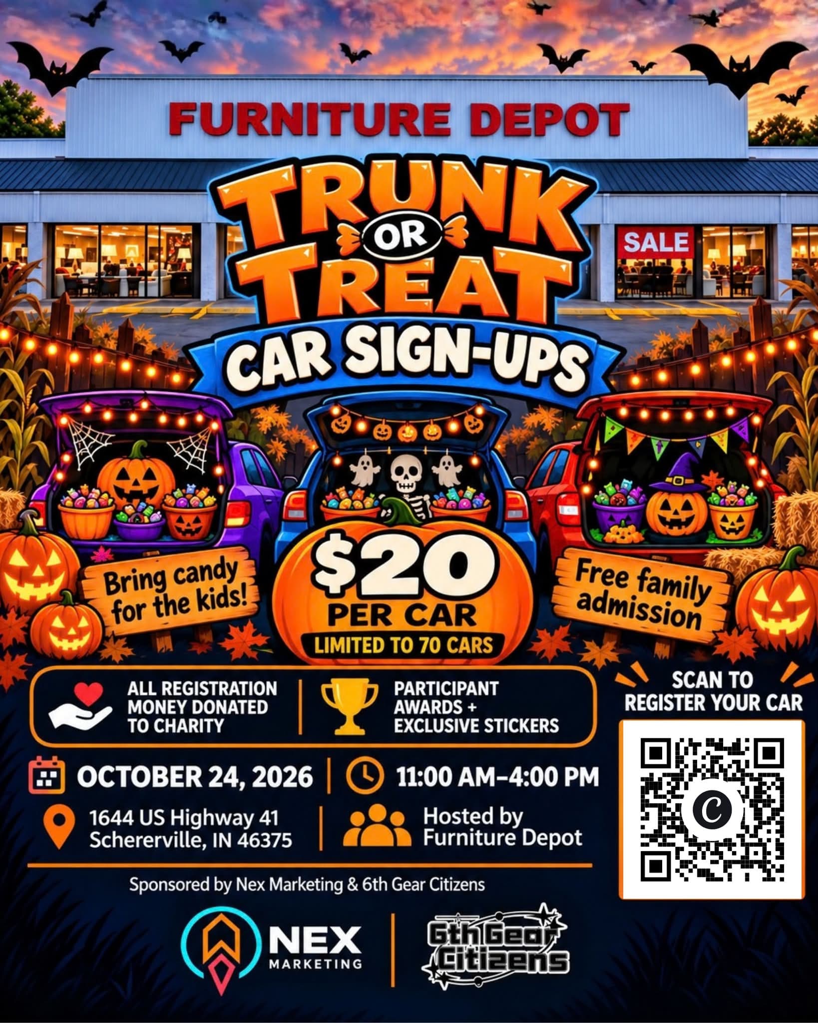 Furniture Depot Trunk or Treat Car Meet