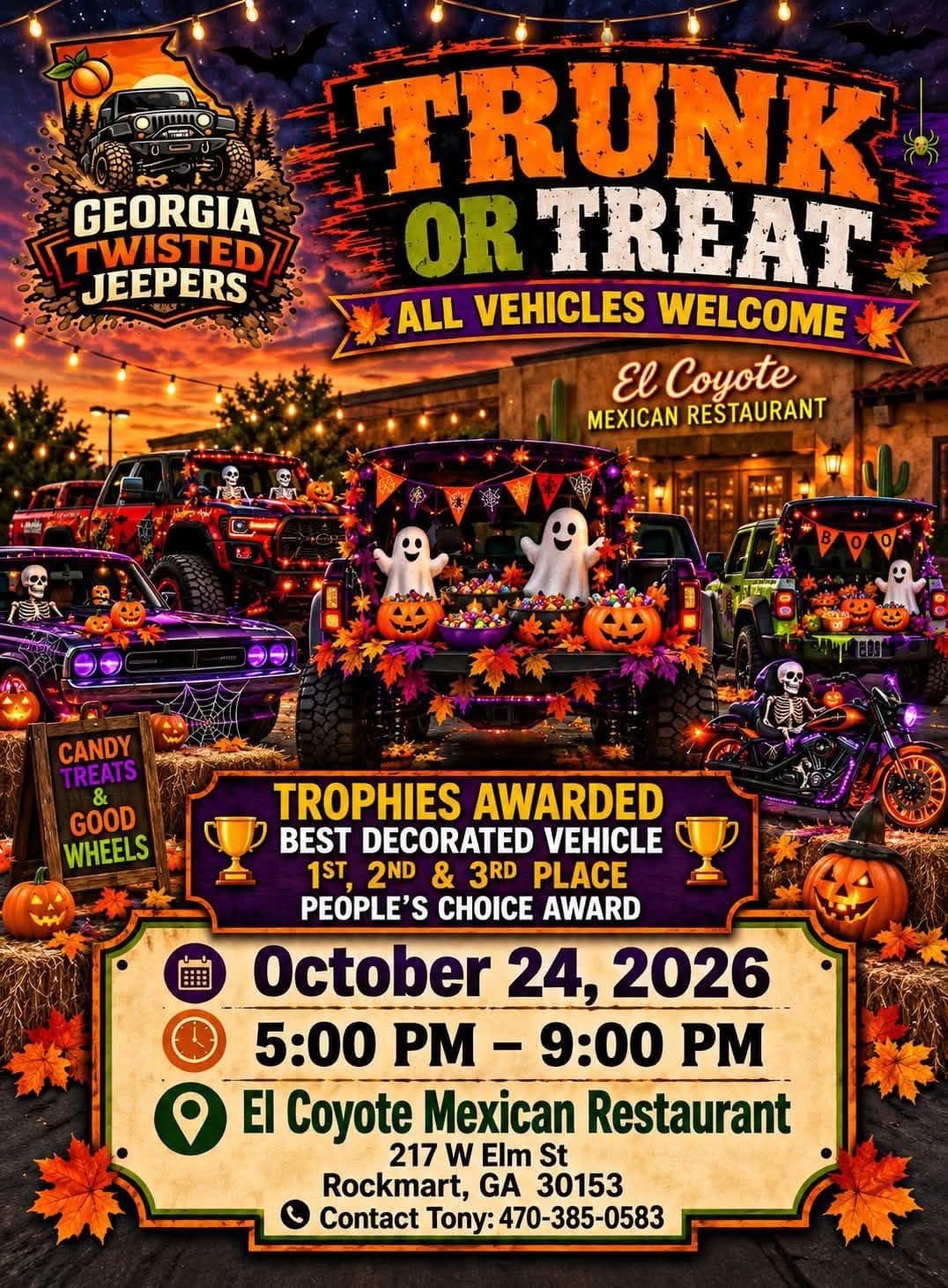 Georgia Twisted Jeepers Trunk or Treat