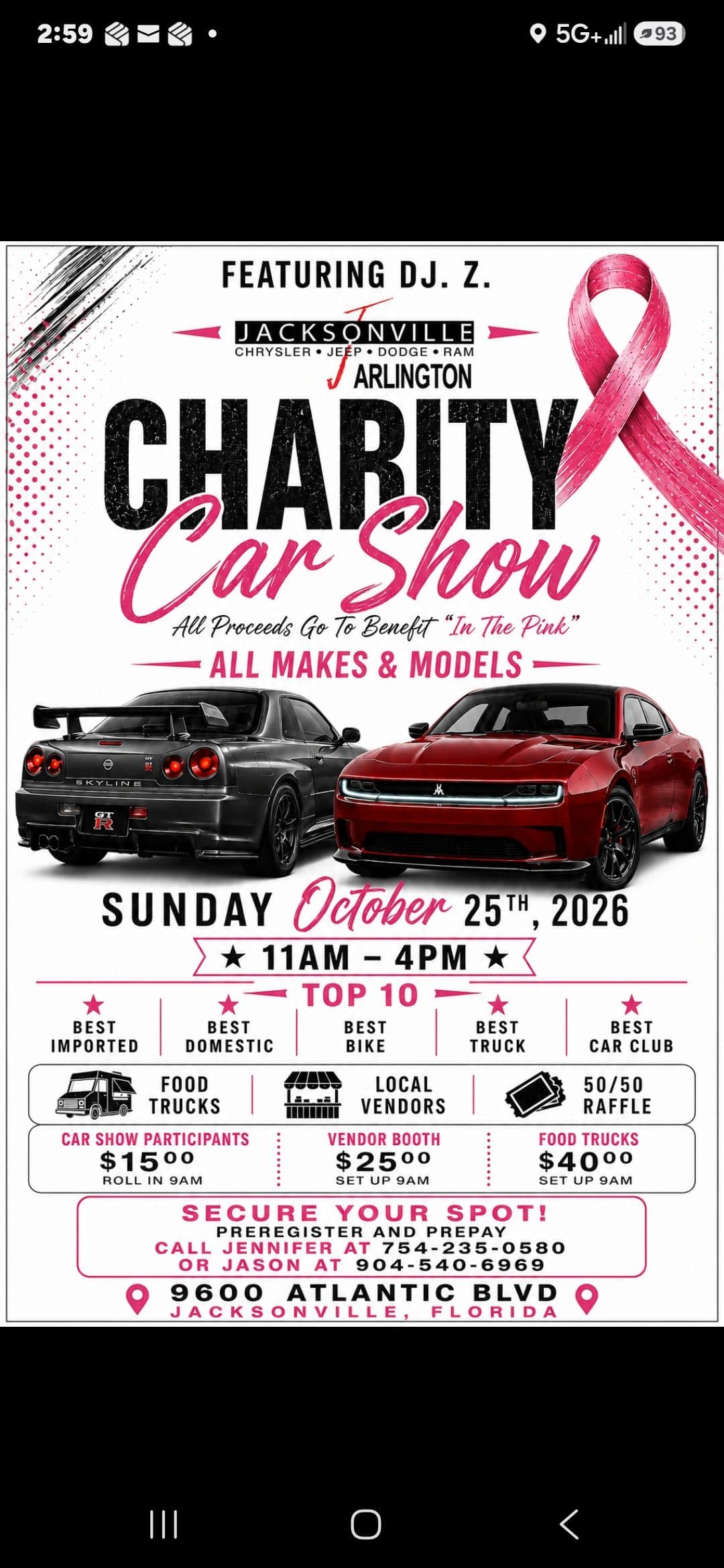 Jacksonville Chrysler Dodge Jeep Ram Arlington Charity Car Show