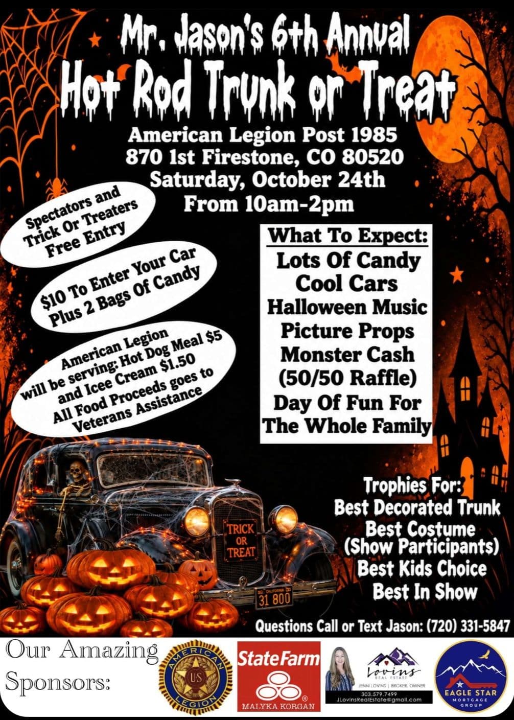 Mr. Jason’s 6th Annual Hot Rod Trunk or Treat