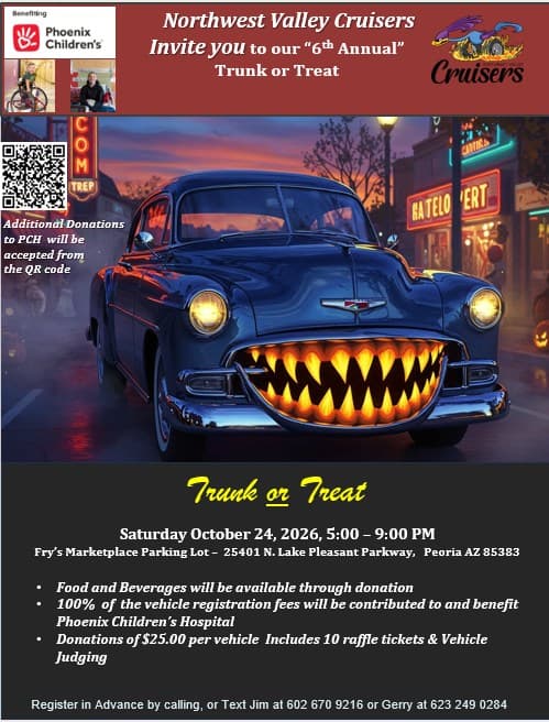 Northwest Valley Cruisers 6th Annual Trunk or Treat