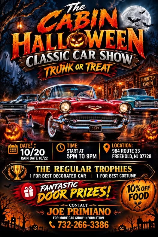 The Cabin Halloween Classic Car Show & Trunk or Treat
