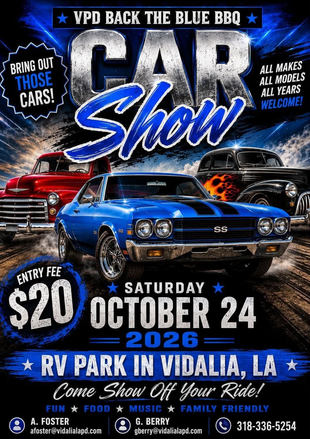 VPD Back the Blue BBQ Car Show