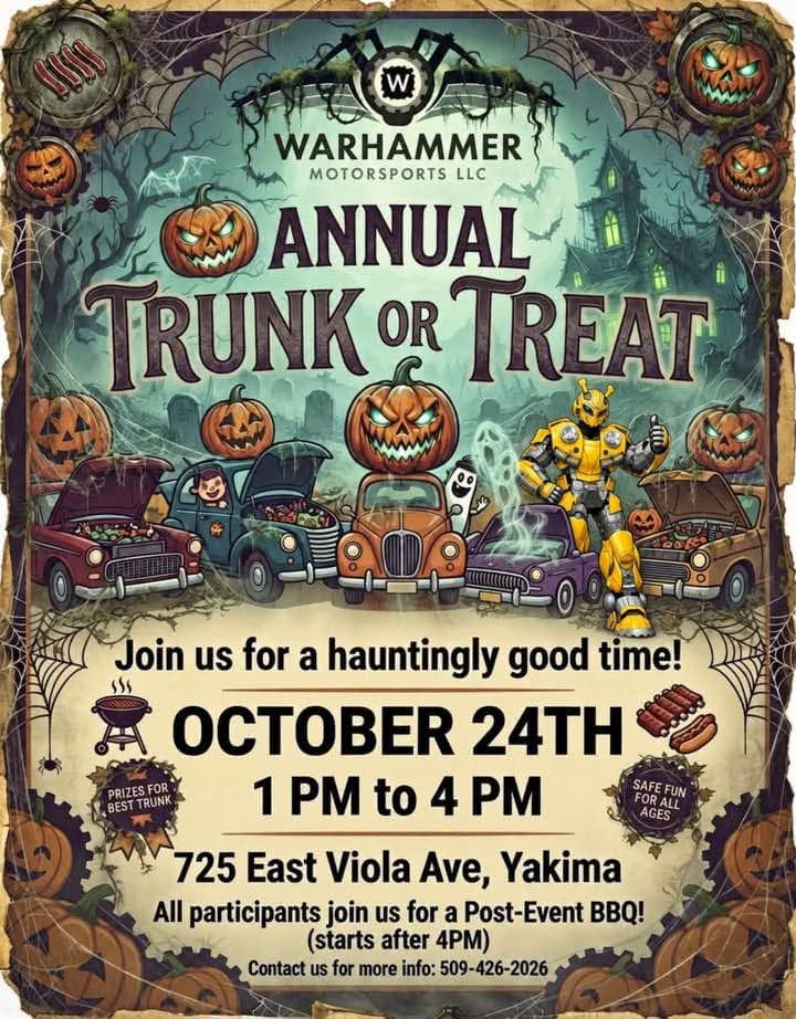 Warhammer Motorsports Annual Trunk or Treat
