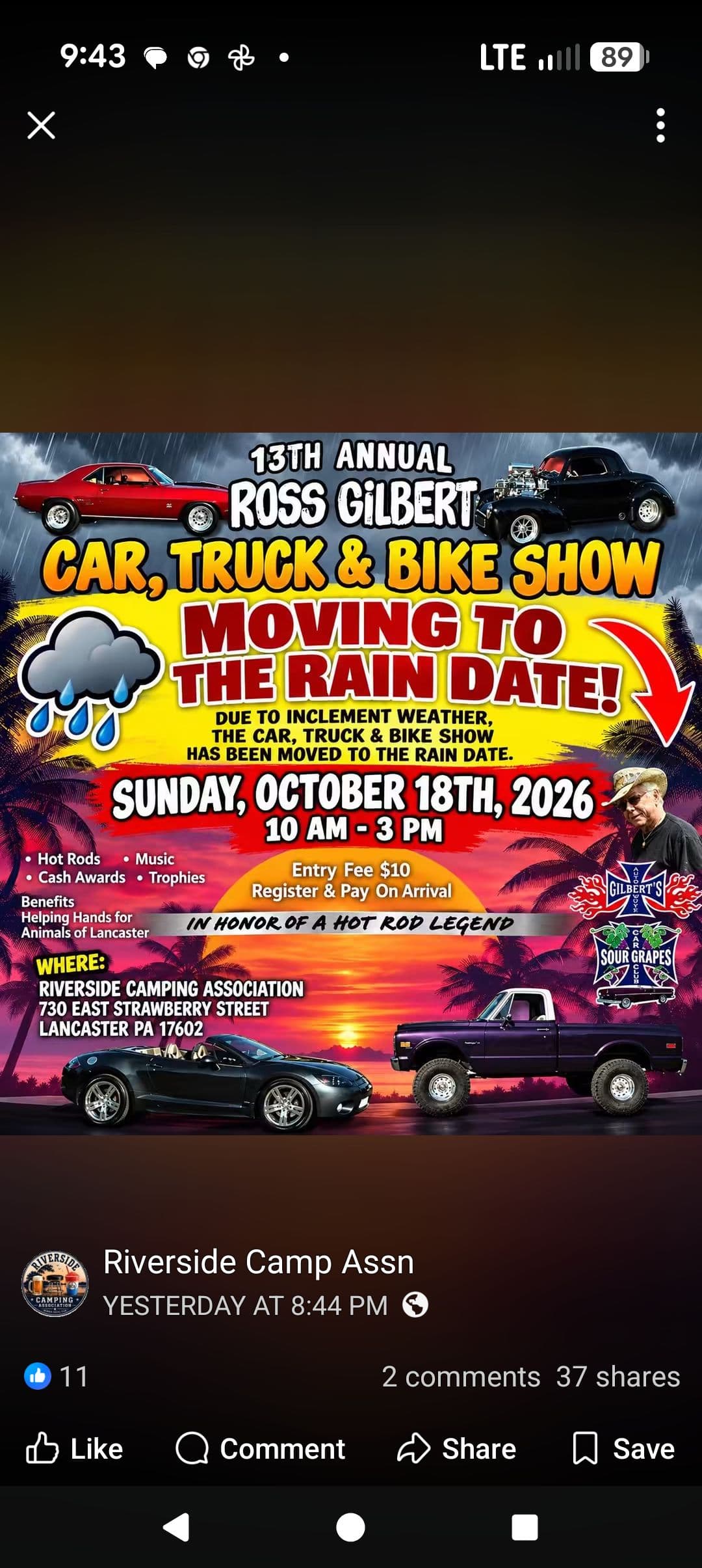 13th Annual Ross Gilbert Car, Truck & Bike Show